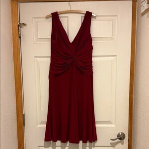 Elegant Red Sleeveless Dress by Anne Klein size 12
